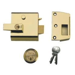 YALE No.1 & No.2 Auto Deadlocking Nightlatch 60mm BLUX / PB Boxed (P1)