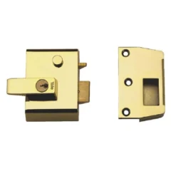 YALE No.1 & No.2 Auto Deadlocking Nightlatch 40mm BLUX / PB Boxed (P2)