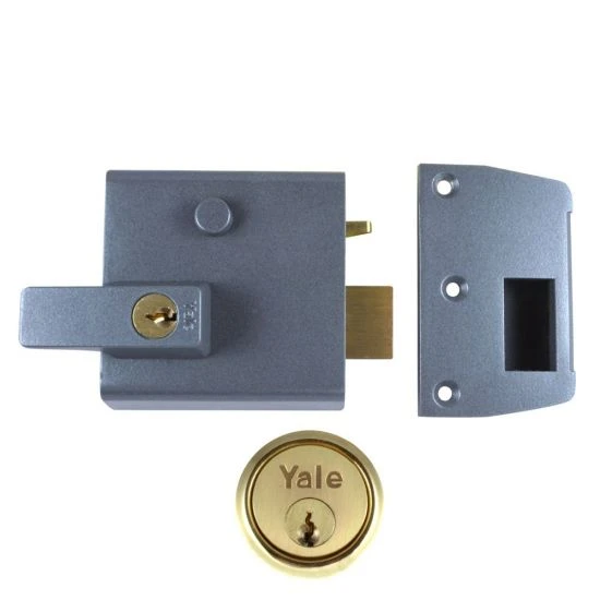YALE No.1 & No.2 Auto Deadlocking Nightlatch 60mm DMG / PB Visi (P1)