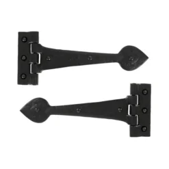 From The Anvil. Black 10 1/2'' Antique T Hinge (pair)