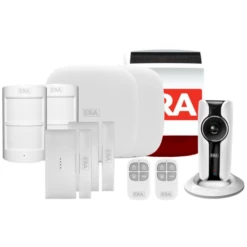 ERA HomeGuard Alarm Kit 2 1 Hub, 2 PIR, 2 Contact, 2 Remote, Siren, IP Cam