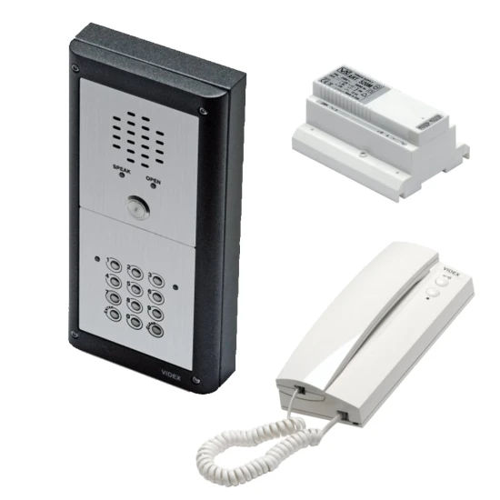 VIDEX VR4K1S/CL Vandal Resistant 1 Way Surface Mounted Audio Kit With Keypad VR4K1S/CL