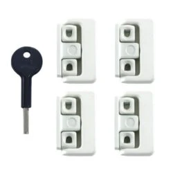 YALE 8K101 Window Swing Lock WH 4 Locks + 1 Key Visi