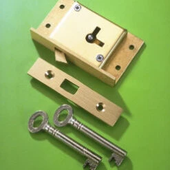 2 1/2'' Cut Sliding Door Lock 2 Lever 80
