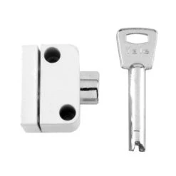 YALE 8K102 Window Push Lock WH 2 Locks + 1 Key Visi