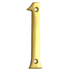 ASEC Metal Numerals 76mm PB `1` Visi