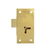 ASEC 100 1 Lever Straight Cupboard Lock 50mm SB KA Visi