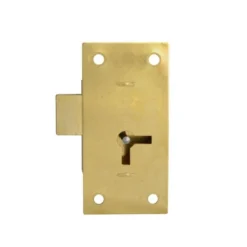ASEC 100 1 Lever Straight Cupboard Lock 50mm SB KA Visi