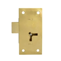 ASEC 100 1 Lever Straight Cupboard Lock 64mm SB KA Visi
