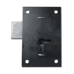 ASEC 155 1 Lever Straight Cupboard Lock 89mm BLK KA Visi