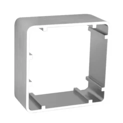 ASEC 38mm 1 Gang Surface Housing - Stainless Steel