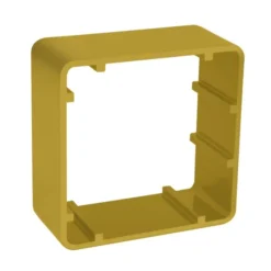 ASEC 38mm 1 Gang Surface Housing - Brass