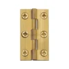 M.Marcus Heritage Brass Hinge Brass 2 1/2" X 1 3/8" Natural Brass Finish