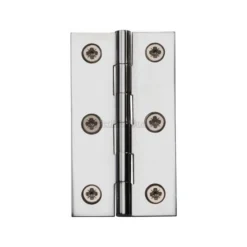 M.Marcus Heritage Brass Hinge Brass 2 1/2" X 1 3/8" Polished Chrome Finish