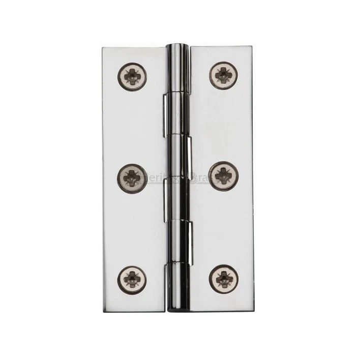 M.Marcus Heritage Brass Hinge Brass 2 1/2" X 1 3/8" Polished Chrome Finish