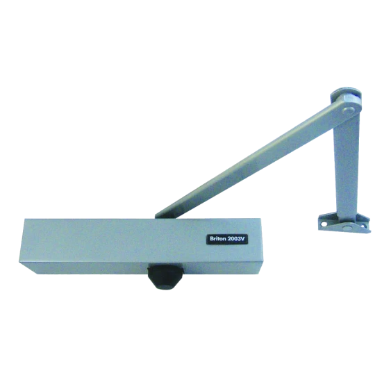 BRITON 2003V Size 1-4 Overhead Door Closer Silver (SES)