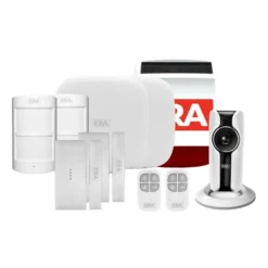 ERA HomeGuard Alarm Kit 2 - 1 Hub, 2 PIR, 2 Contact, 2 Remote, Siren, IP Cam