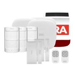 ERA HomeGuard Alarm Kit 3 - 1 Hub, 3 PIR, 2 Contact, 2 Remote, Siren