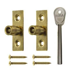ERA 822 Sash Window Stop - PB 2 Locks + 1 Key Visi