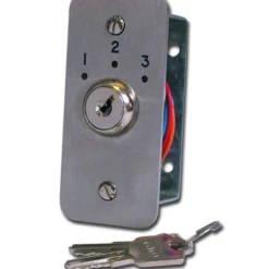 ASEC Three Position Key Switch Numbered `1`, `2` & `3`