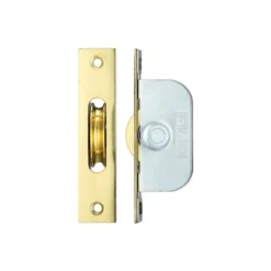 Zoo Hardware Brass Ball Bearing Pulleys - 1 3/4" Square Forend - Polished Brass