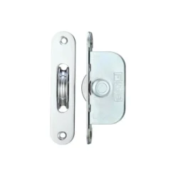 Zoo Hardware Brass Ball Bearing Pulleys - 1 3/4" Radius Forend - Polished Chrome