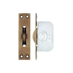 Zoo Hardware Brass Ball Bearing Pulleys - 2 1/4" Square Forend - Florentine Bronze