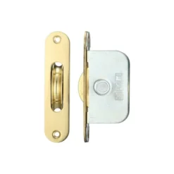 Zoo Hardware Brass Ball Bearing Pulleys - 2 1/4" Radius Forend - Polished Brass