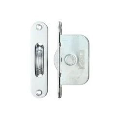 Zoo Hardware Brass Ball Bearing Pulleys - 2 1/4" Radius Forend - Polished Chrome