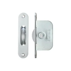 Zoo Hardware Brass Ball Bearing Pulleys - 2 1/4" Radius Forend - Satin Chrome