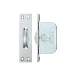 Zoo Hardware Brass Ball Bearing Pulleys - 2 1/4" Square Forend - Satin Chrome